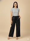 BLACK LILEN PANT
