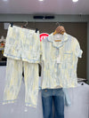 3PC NIGHTDRESS SKY WHITE