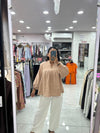 LILEN TOP PAIR LIGHT BROWN