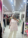 OVERSIZE LONG TOP PURPLE PINK + PANT COMBO