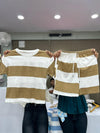SHORT COMBO BROWN STRIPE