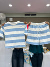 SHORT COMBO BLUE STRIPE
