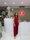 SLEEVELESS FORMAL CORDSET MAROON