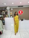 SLEEVELESS FORMAL CORDSET YELLOW