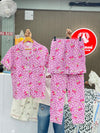3PC NIGHTDRESS PINK