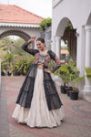 BLACK NAVRATRI LONG SHRUG(KURTI ONLY)