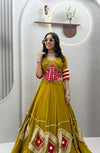 NAVRATRI YELLO PINK CHOLI